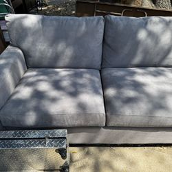 Crate and Barrel Grey Couch