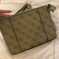 Guess 1981 Logo Print Crossbody Bag
