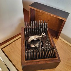 vintage Kendrick & Davis (K&D) Inverto watchmaker's staking tool set