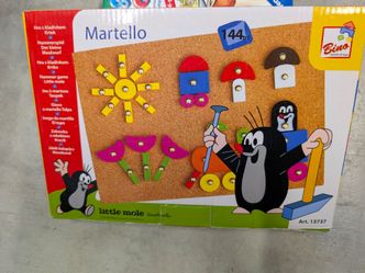 Little Mole Martello Wooden Hammer & Cork Board Toy Set