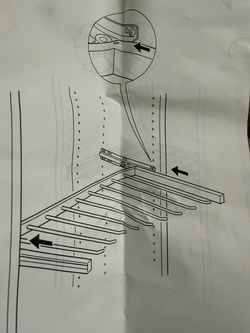IKEA pull-out pants hanger