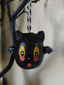 Vintage-looking, Halloween Bat ornaments