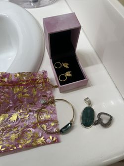 925 Jewelry Antique Rare Real Stone 