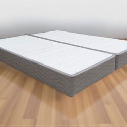 Gray Split Cali King Box Springs Foundation