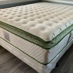 King Organic Elite Superior Hybrid Cool Gel Memory Foam Pillow Top 14inch Mattress!!