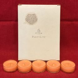 Partylite Ginger Pumpkin universal tealight candles lot of 5 in box retired