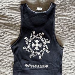 Chrome hearts vintage tank top tanktop authentic from Honolulu hawaii black white size M medium