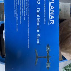 Planar AS2 Dual Monitor Stand.  New 