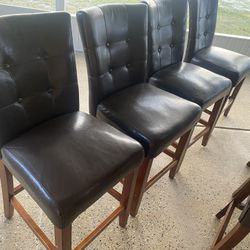 6 High Top Chairs $150