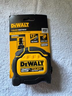DEWALT ToughSeries 25’ Tape Measure – Double-Sided Blade & Magnetic Hook