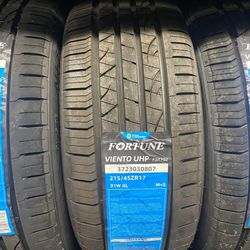 215/45r17 Fortune Set of New Tires