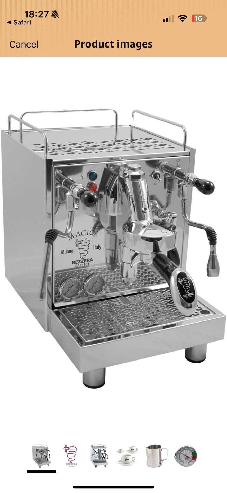 Bezzera Magica PID Commercial Espresso Machine E61 Brewing Group