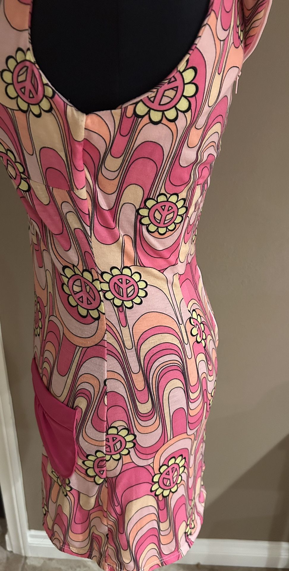 Costume Mini Dress Ladies Small Hippie Dress