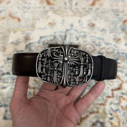Chrome Hearts Real leather belt