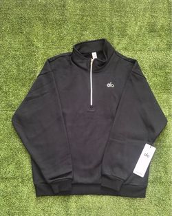 Alo Yoga Quarter Zip Black