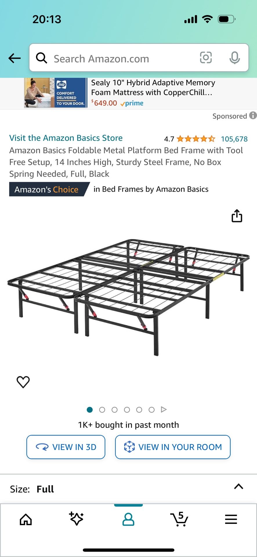 Full Bed Frame 