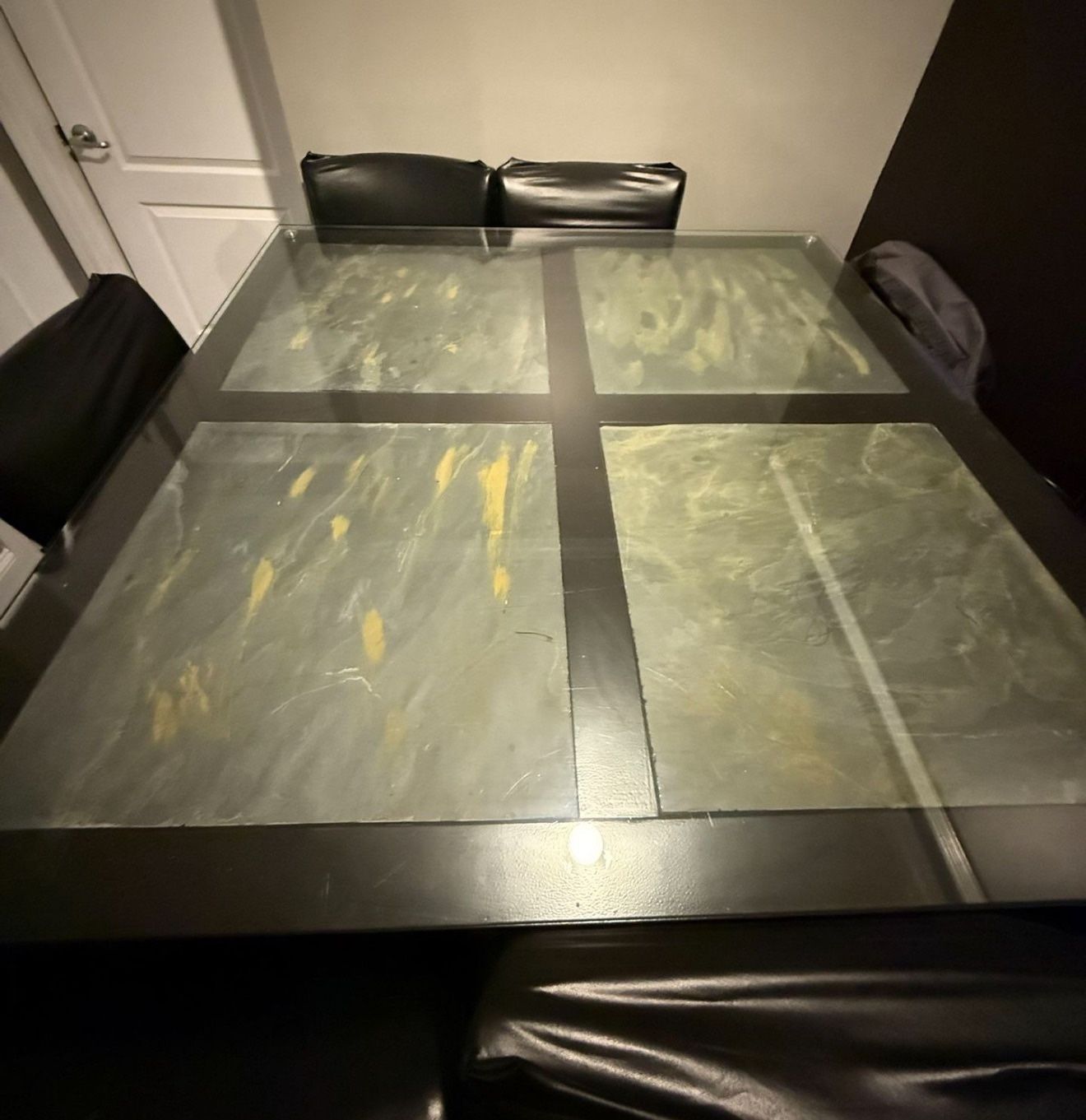 Glass And Stone Table