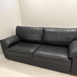 Leather Couch/bed 