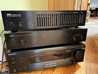 Sony Av Reciever, Yamaha M35 Natural Amp, G-20 Eq