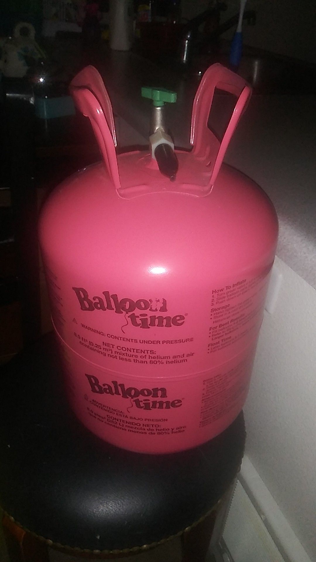 Free helium tank maybe like 10 more balloons