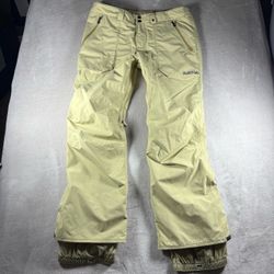 Burton Men’s XL Beige Insulated Cargo Snow Pants Ski Snowboard Dryride
