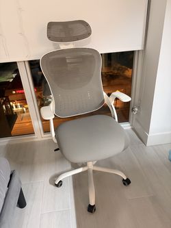 Sweetcrispy Computer Desk Chair, Mesh Office Chair with Lumbar Support