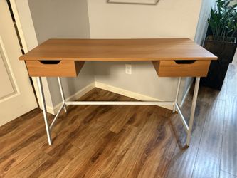 Desk White / Light Brown 