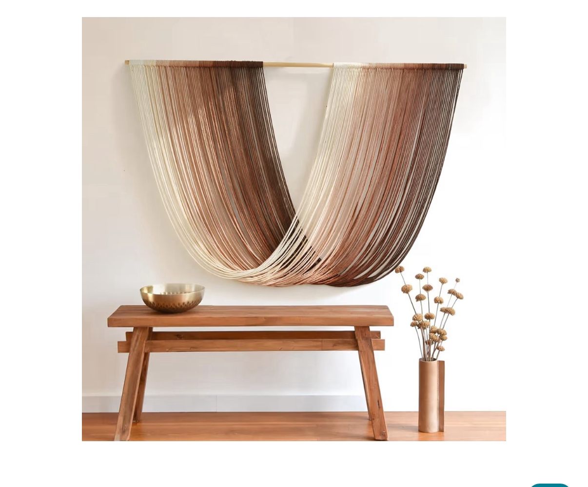 Bohemian Yarn Tapestry Wall Décor Macrame,59"x 35"