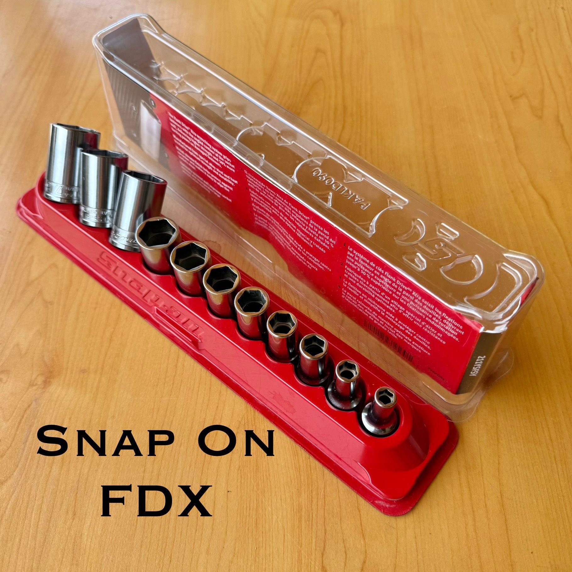 Snap On 11 pc 3/8" Drive 6pt FDX Semi-Deep Socket Set ((($220 OBO ))) ❗️Like New❗️
