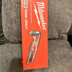 📌Milwaukee m12 12V Lithium-Ion Cordless 3/8 in. Right Angle Drill (Tool-Only) PRECIO FIRME👉$50 new