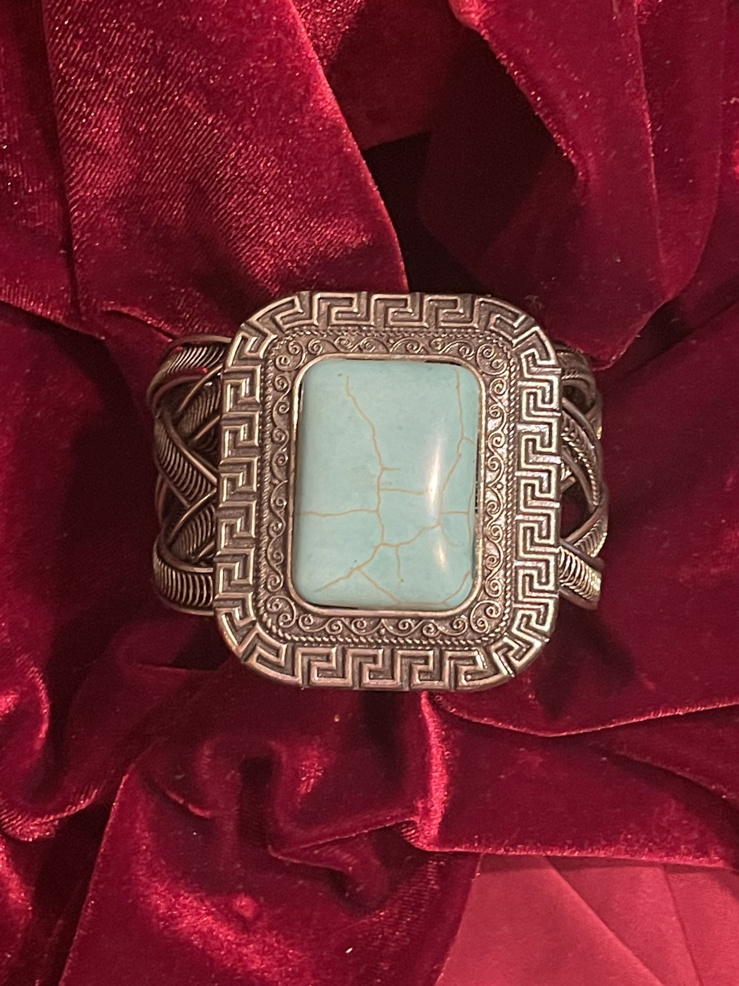 One Of A Kind Vintage Turquoise Style Cuff Bracelet