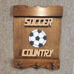 Soccer Wall Peg Coat/Clothes Hanger