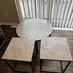 Grey 3-piece coffee table set