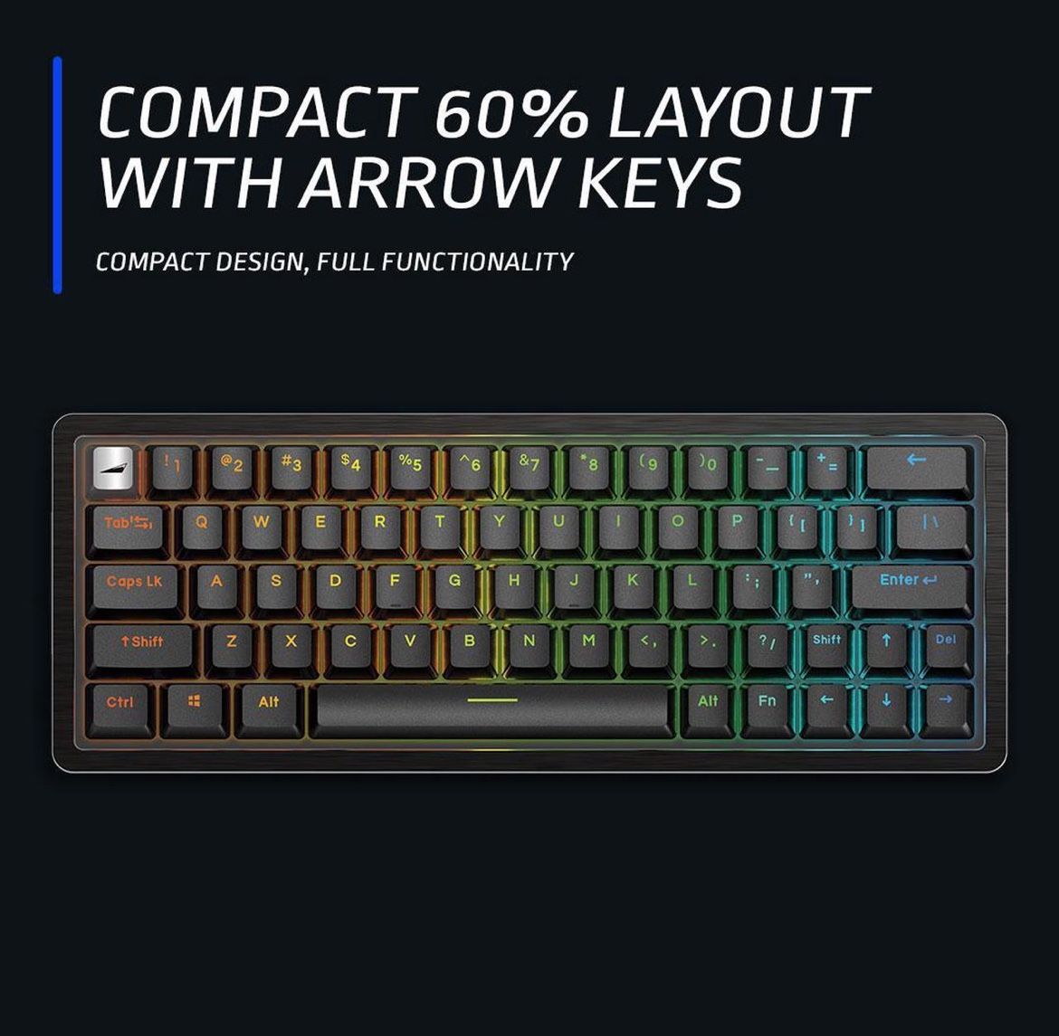 MOUNTAIN Everest 60 RGB Gaming Keyboard - 60% (Midnight Black)