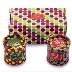 2 Scented Candles Lavender and Vanilla 7 Oz Sustainable Vegan Natural Soy Travel Tins