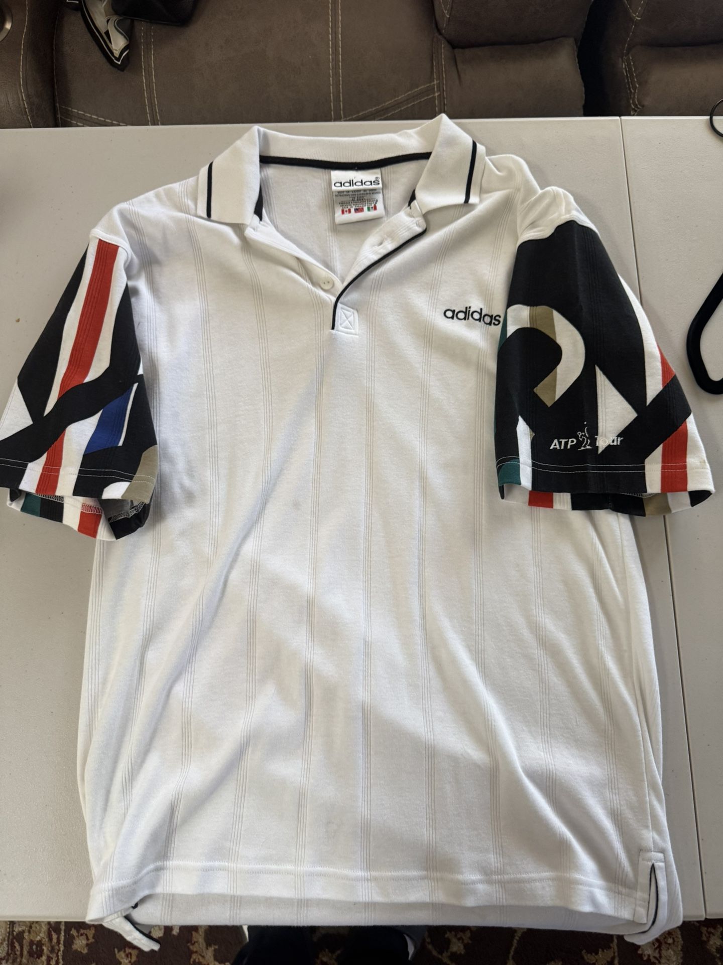Adidas White Polo Shirt