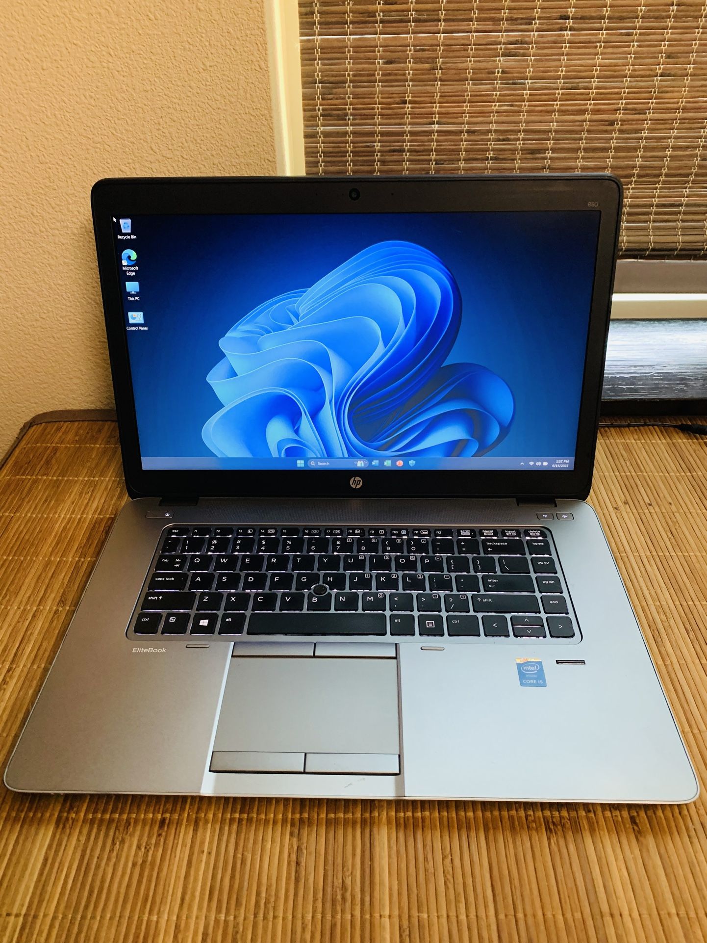 HP Laptop - Intel Core i5, 8GB Ram, Backlit Keyboard, Windows 11 Pro, MS Office Pro 2024 Suite