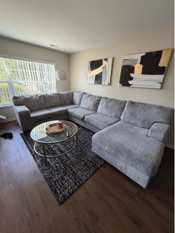 Pewter sectional