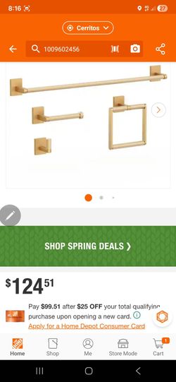 HOMLUX
4-Piece Bath Hardware Set with 24 in. Towel Bar, Toilet Paper Holder, Robe Hook and Towel Ring in Brass