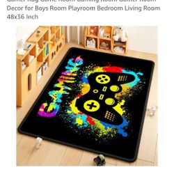 Video Game Rug Size 48 X36 Inches