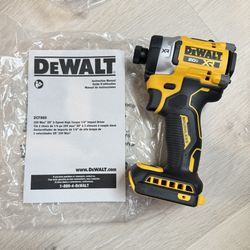 DEWALT XR 20-VOLT MAX 1/4-in Brushless Cordless Impact Driver (Brand New, Tool Only)