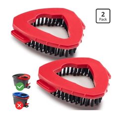 2 Pack Spin Mop Replace Head Base Scrub Brush Mop Head Compatible with O Cedar EasyWring 1 Tank
