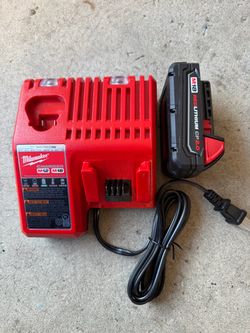 Milwaukee battery M18 and charger $85