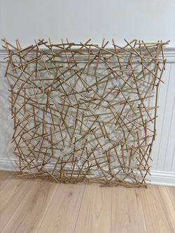Large Gold Metal Wall Sculpture