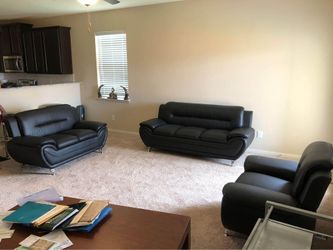 💥 Brand new modern premium leather sofa + loveseat | Opt chair | Pay After Delivery 🚚