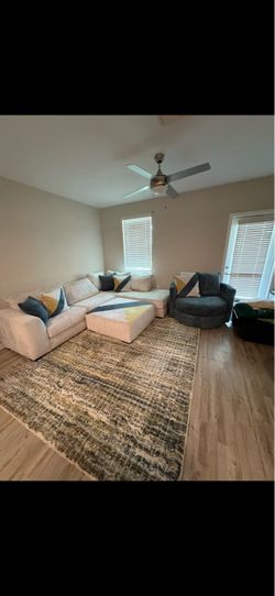 Sofa chair and pillows
