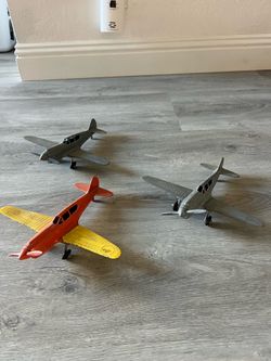 1950s vintage Hubley P-40 flying circus WAR HAWKS antique toys