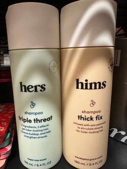 Hims and Hers Unopened Shampoos