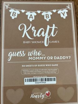 Baby Shower Guess Who Game