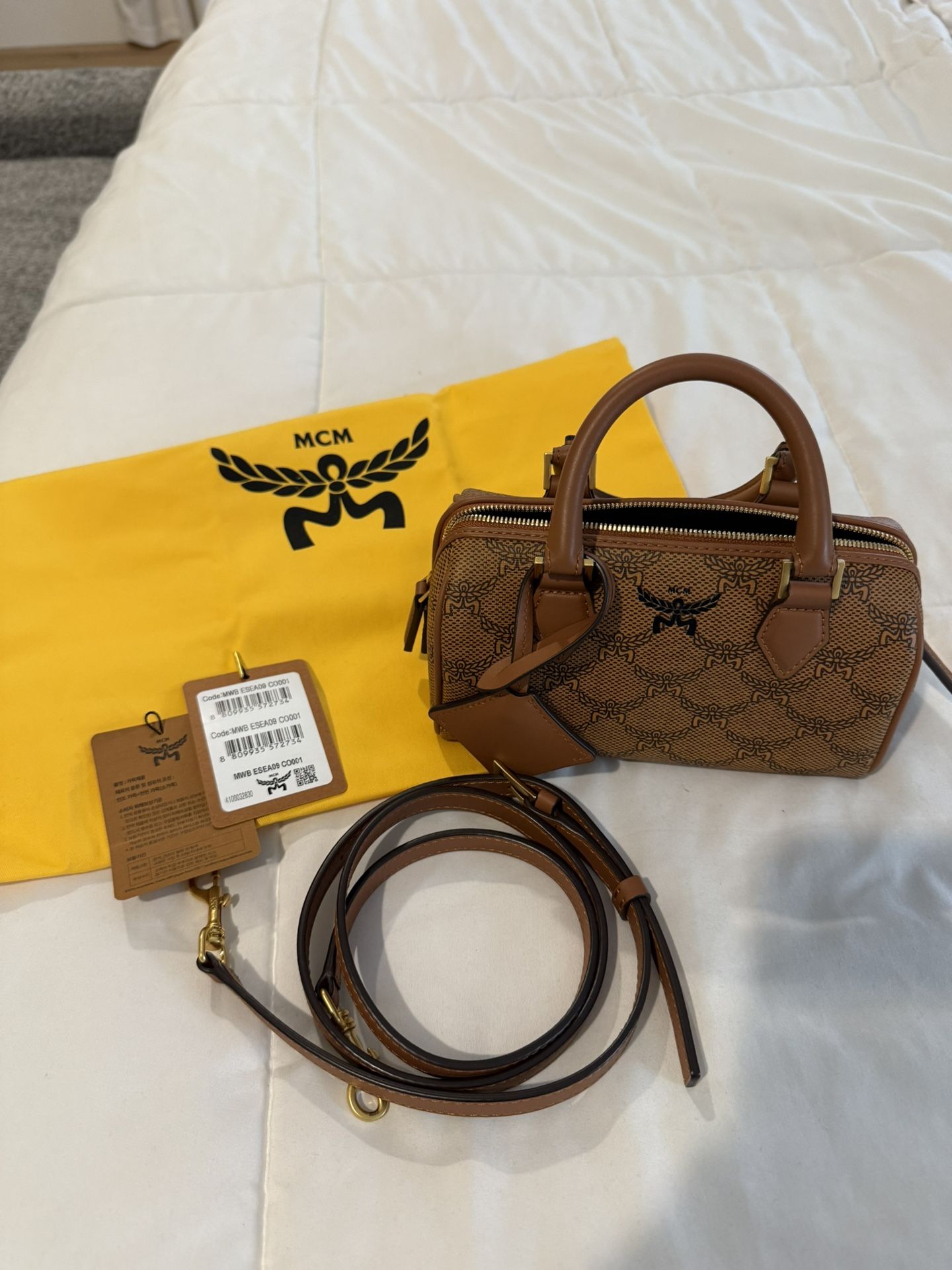 MCM Ella Mini Boston Bag